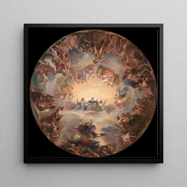Study for the Apotheosis of Washington in the Rotunda of the United States Capitol - Constantino Brumidi — wall display of the artwork