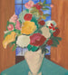 Study for the painting Spanish motif Still life with floral back - Cyprin Majernik — artwork view