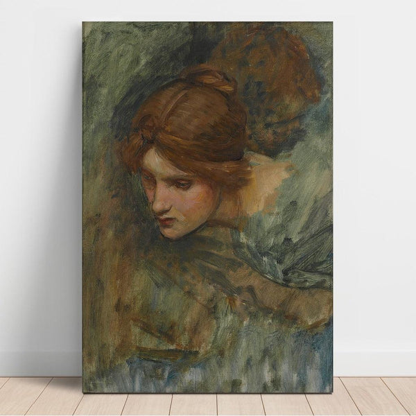 Reproduction of the painting Study for the head of Venus in L'Éveil d'Adonis - John William Waterhouse