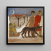 Study for a fresco, Children with sleds - Paul Wilde — framed artwork on a wall