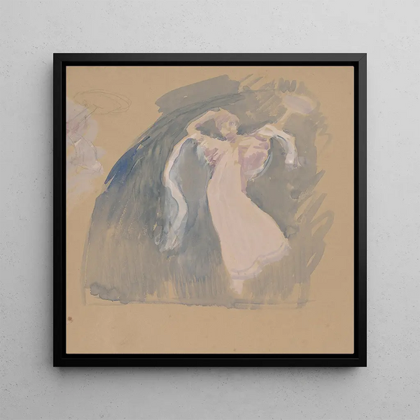 Studies of Figures - Charles Sprague Pearce — framed artwork on a wall