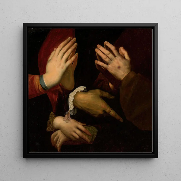 Studies of Hands - Wojciech Gerson — framed artwork on a wall