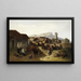 Caravan of Mules - Eugen Adam — framed artwork on a wall