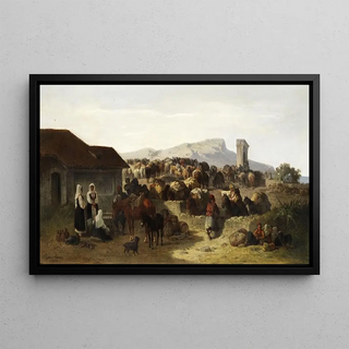 Eugen Adam - Maultierkarawane.webp