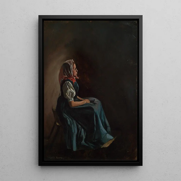 Agathe Thoma - Eugen Bracht — framed artwork on a wall