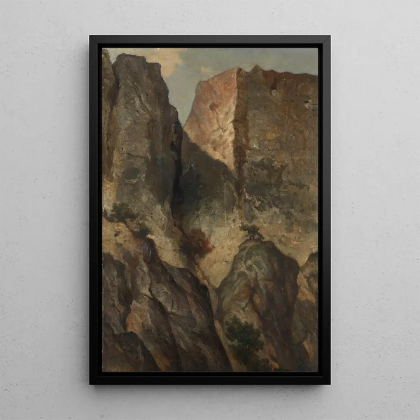 Cap Arkona - Eugen Bracht — framed artwork on a wall