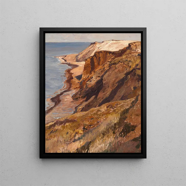 Côte de Sylt - Eugen Bracht — framed artwork on a wall
