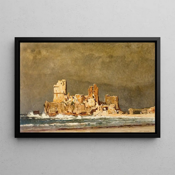 Château des Templiers - Eugen Bracht — framed artwork on a wall