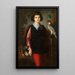 A young falconer - Eugen Felix — framed artwork on a wall