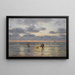 Dawn Fishing - Eugen Gustav Dücker — framed artwork on a wall