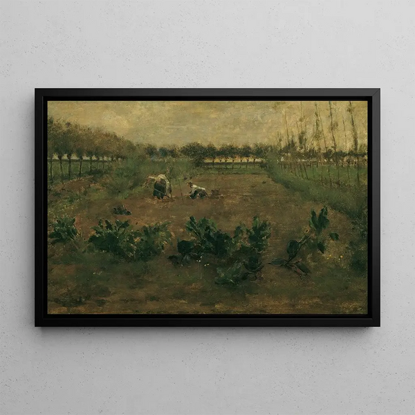 Work in the Fields - Eugen Jettel — framed artwork on a wall