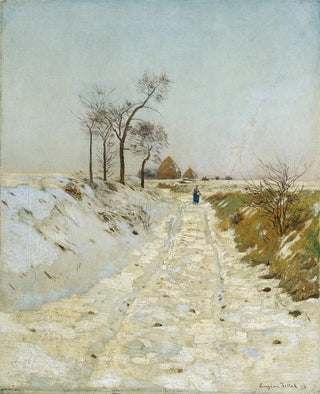 Route creuse en hiver - Eugen Jettel — artwork view