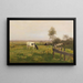 Cow in Pasture - Eugen Jettel — framed artwork on a wall