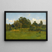 Prairie with Cows - Eugen Jettel — framed artwork on a wall