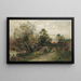 Moonrise Painting - Eugen Jettel — framed artwork on a wall