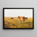 Bovins dans un pré d'été - Eugen Jettel — framed artwork on a wall