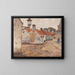 View of a Village - Eugen Kampf — framed artwork on a wall