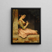 A Rose - Eugen von Blaas — framed artwork on a wall