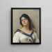 A Young Beauty - Eugen von Blaas — framed artwork on a wall