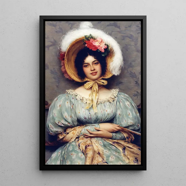 At the Opera - Eugen von Blaas — framed artwork on a wall