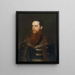 Portrait Painting of Count Arthur Berchtold - Eugen von Blaas — framed artwork on a wall