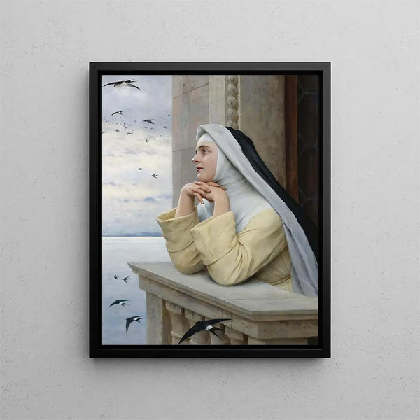 Divine Creatures - Eugen von Blaas — framed artwork on a wall