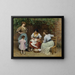 Plumer l'oie - Eugen von Blaas — framed artwork on a wall