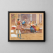Study of Gossip for the Pettegolezzo - Eugen von Blaas — framed artwork on a wall