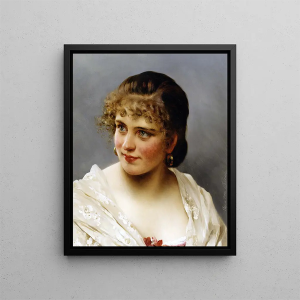 Innocence - Eugen von Blaas — framed artwork on a wall