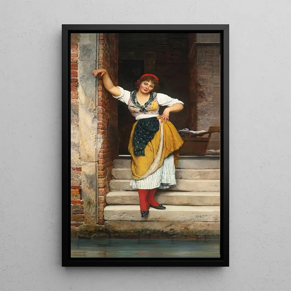 Ninetta - Eugen von Blaas — framed artwork on a wall