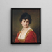 Portrait of a Young Woman - Eugen von Blaas — framed artwork on a wall