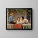 The Mandolin Player - Eugen von Blaas — framed artwork on a wall