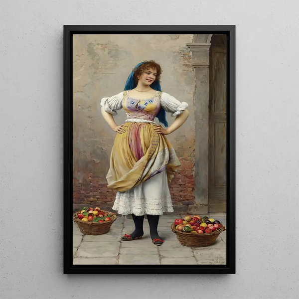 The Merchant - Eugen von Blaas — framed artwork on a wall