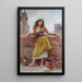 La Porteuse d'eau - Eugen von Blaas — framed artwork on a wall