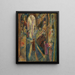 Oriental Bazaar Painting - Eugen von Kahler — framed artwork on a wall
