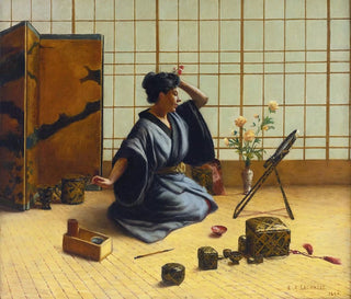 a Japanese bedroom - Eugène Armand Lachaise — artwork view