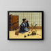 a Japanese bedroom - Eugène Armand Lachaise — framed artwork on a wall