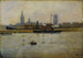 Boats in the Port - Eugène Chigot — artwork view