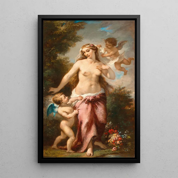 Parer Venus - Eugène Claude Jandelle — framed artwork on a wall