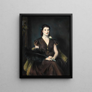 Jeanne Balzac - Eugene Edward Speicher — framed artwork on a wall