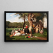 Le Déjeuner sur l'herbe - Eugène Le Poittevin — framed artwork on a wall