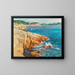 a coastal landscape in the south of France - Eugène Robert — framed artwork on a wall