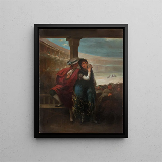 Majo et Maja - Eugenio Lucas Velázquez — framed artwork on a wall