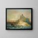 Shipwreck off the coast - Eugenio Lucas Velázquez — framed artwork on a wall