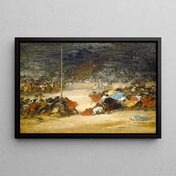 La Corrida - Eugenio Lucas Villamil — framed artwork on a wall