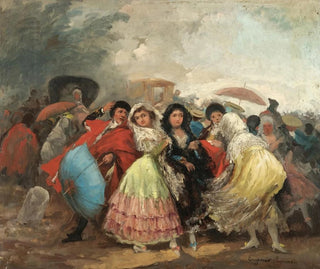 La douche de pluie - Eugenio Lucas Villamil — artwork view