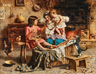 A feathered friend - Eugenio Zampighi — artwork view