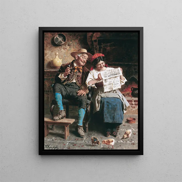 Good News - Eugenio Zampighi — framed artwork on a wall