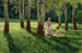 Two women in a grove - Eugeniusz Wrzeszcz — artwork view