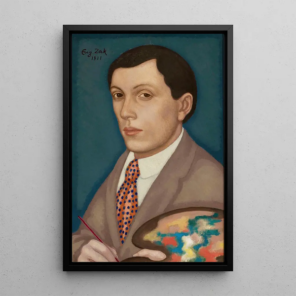 Self-portrait Painting - Eugeniusz Zak — framed artwork on a wall